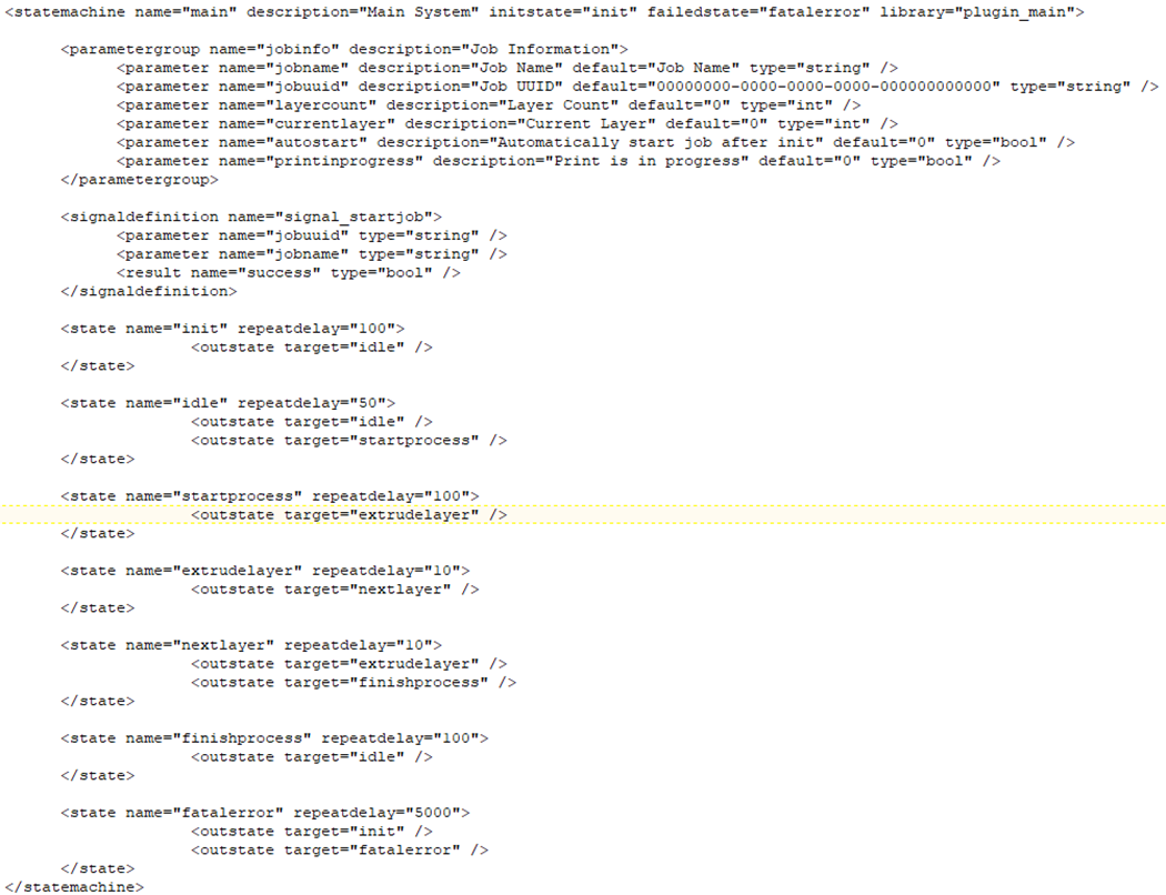 AMCF Statemachine Main Config