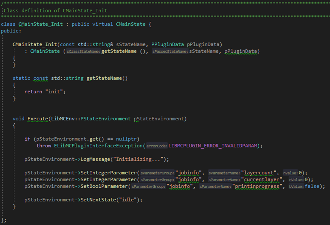 AMCF Statemachine Main State Init